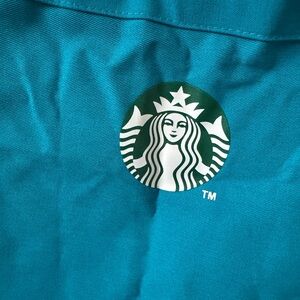 Starbucks Turquoise Apron with Iconic Logo